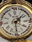 Rare Swiss Leclaire Pretty Floral 17 Jewels Manual Wind Pocket Watch Runs