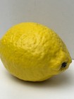 Bright Vintage Alabaster Stone Fruit Lemon Heavy Realistic Italian  Mcm