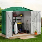6x4 Ft Outdoor Storage Shed Large Tool Sheds Storage House Heavy Duty