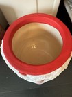 Vintage Kitschy Christmas Ceramic Santa Planter Vase Hobbiest Piece Signed