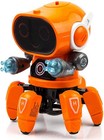 Intelligent Dancing Robot Toy With Lights And Music For Kids Ages 3-12  Orange