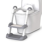 Potty Training Seat With Step Stool Ladder   Safety Handles - Grey  Kids Toilet
