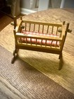 Vintage Dollhouse Minature Baby Crib Made In Taiwan For Concord