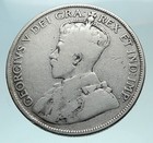 1911 Canada Newfoundland Uk King George V Genuine Silver 50 Cents Coin I82520
