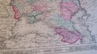 Original Johnson s  C  1864 Hand-colored Atlas Map russia seas details