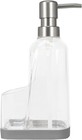 Soap Pump Dispenser With Sponge Holder  Sink Organizer Clear   Gray Kitchen Tool