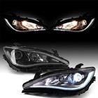 Lh Rh For Chrysler Pacifica 2017-2020 W quad Lamp Chrome Trim Halogen Headlights