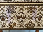 Vintage Redmon Storage Ottoman Sewing Box   Foot Stool Wood Legs