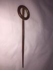 Antique Copper Dirk Dagger Cloak Scarf Stick Pin 4 5   