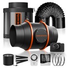 Spider Farmer 6  Inline Fan Hvac Exhaust Air Carbon Filter Kits For Grow Tent