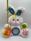 Fisher Price Discovery Bunny Rabbit Plush Baby Activity Toy Squeaker 1989 Chew