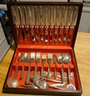 67 Pc Wm Rogers Brittany Rose Oneida 12 Place Settings   Service Set Silverplate