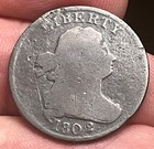 1802   0 Draped Bust Half Cent   Scarce Date  