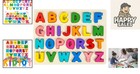 Wooden Alphabet Puzzle For Toddlers - 26 Safe Letter Blocks For Learning