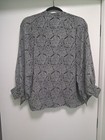 Joie Blouse Black And White Paisley Pattern