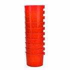 Cage Cup Hanging Water Feed Cage Cups Poultry Gamefowl Rabbit Chicken Red Lot  