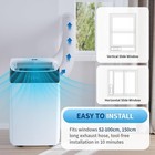 14000 Btu Smart Dual Hose Inverter Portable Air Conditioner With Heat Pump