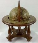 Vtg Wooden Old World Zodiac Globe With Stand Made In Italy 9  D X 10  H   video