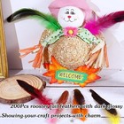 Colorful Rooster Tail Feathers - 200 Pcs 5-7 Inch Craft Colored Feathers Bulk Fo