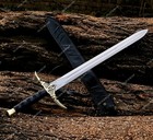 Fully Handmade High Carbon Steel Medieval   Knight Sword   Beast Hunter Sword 