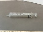 Vintage Bd Yale Becton-dickinson 10cc Embossed Glass Medical Syringe