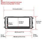 Hdpe Road Case 2u 4u 6u 10 2-15inch Deep W  Lockable Flight Cases Material