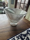 Vintage Light Shade Holophane Industrial Mid Century Ribbed Glass Cone