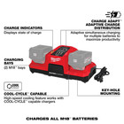 Milwaukee Tool M18 Dual Bay Simultaneous Super Charger Starter Kit With M18 18v