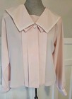 Notations Womens Blouses Vintage Long Sleeves Soft Pink Size 8 Used