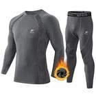 Men s Thermal Underwear Set Sport Long Johns Base Layer Bottom Top For Skiing 