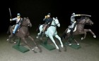 American Civil War Conf Cavalry Set  2 - 3 Plastic Figures   52016 W  Britain