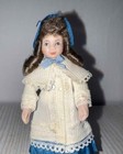 Miniature Dollhouse 1 12 Scale Porcelain Girl In Victorian Outfit - Tk163