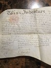 Rare Vintage Original 1816 Pennsylvania Land Deed Indenture 11   x 28   