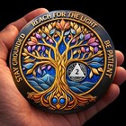     2 Year Aa Sobriety Coin  Super 3d Alcoholics Anonymous Token Two Years Sober