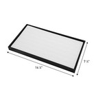 Sswbasics 72 Slot White Foam Ring Inserts - 14-1 4 l X 7-1 2 w - Set Of 3