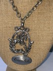St  George And  slaying  The Dragon Knight Horse Pendant And Necklace Chain
