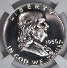 1956 Type 2 Franklin Half Dollar Proof Ngc Pf69 Silver Coin 50c Free Shipping