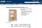 Enclosed Cork Board With Aluminum Frame - 2 X 3 