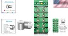 Lithium Battery Pack 10 Pack 3v Rechargeable Coin Cell With 5  Shelf Life