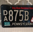 Pennsylvania Dare License Plate Pa Penna Drug Abuse Resistance Education Da875b