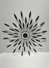 Vtg Mcm Brass Copper Metal Wall Sculpture Art Starburst Pattern 12   