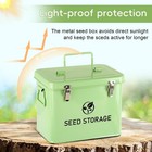 Metal Seed Storage Organizer Box - Ideal Gardening Gift For Women And Moms