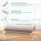 Bed Sheet Holder Straps- Adjustable Fitted Sheet Clips Bed Sheet Fastener Suspen