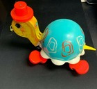 Fisher Price Tip Toe Turtle  bells And Pull String 