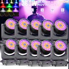 1-5pcs 19pcs 8w 4-in-1 Zoom Rgbw Moving Head Stage Light Dmx Beam Wash Dj Disco