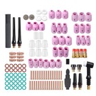 123pcs Tig Torch Parts Kit - Stubby Gas Lens   Alumina Cup For Wp-17 18 26