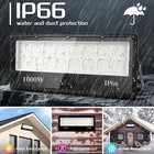 1pack 1000w Watt Led Flood Light Outdoor Security Garden Yard Spotlight Lamp 