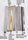 Lot Of 8 Stainless Steel Smaller Ladies   Vintage Expansion Stretch Watch Bands