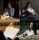 Flexible Rechargeable Led Book Light With 3 Light Modes Easy Clip Reading Lamp