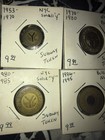 6 Different New York City Transit Authority Subway Train Bus Tokens Nyc Mta